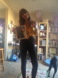 The closest I got to Perez Hilton stardom was a mini photo shoot Matti took of me posing with a signed picture of Mindy. Things could be worse..